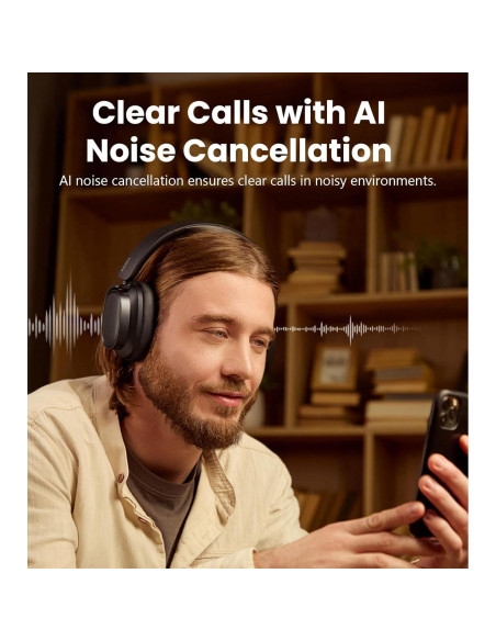 Auriculares Bluetooth Edifier ES850NB con ANC, 92H, Negro