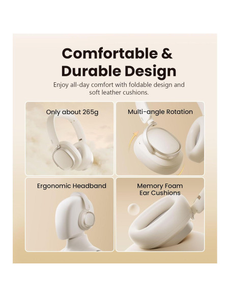 Auriculares Bluetooth Edifier ES850NB con ANC, 92H, Negro