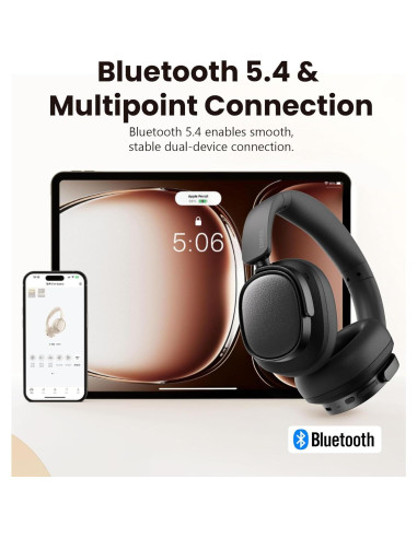 Auriculares Bluetooth Edifier ES850NB con ANC, 92H, Negro