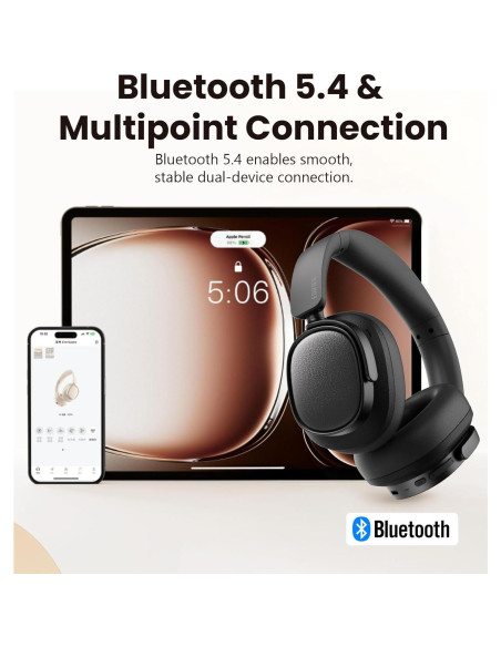 Auriculares Bluetooth Edifier ES850NB con ANC, 92H, Negro