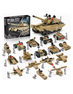 Juego de Bloques de Construcción KAZI Tanque Militar 517 Piezas