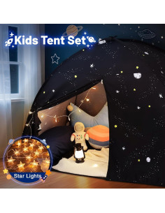 Tienda Teepee para Niños Sumbababy Galaxia Negra 99x162cm 2