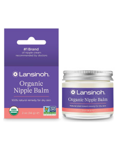Mantequilla de Pezón Orgánica Lansinoh 56g - Crema Segura para Lactancia