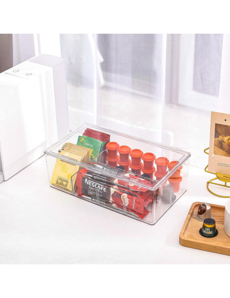 Caja organizadora de cables Yesesion grande con tapa y 10 lazos Caja organizadora de cables Yesesion grande con tapa y 10 lazos