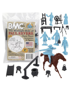 Juego de Figuras BMC El Paseo de Medianoche Paul Revere 21 Piezas