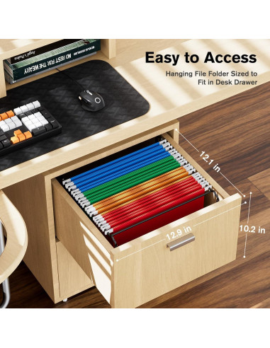 Organizador de Archivos Colgantes MaxGear de Metal Negro 31.5x28.7x23.6 cm