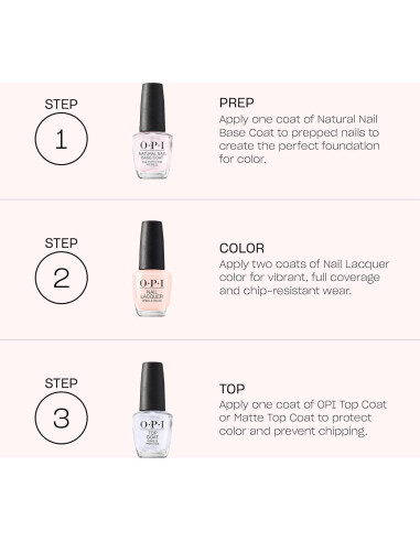 Esmalte de Uñas OPI Brillo Nude Claro 15ml Secado Rápido