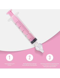 Aspirador Nasal para Bebés WAONIQ - Jeringa 10ml Silicona Rosa 2