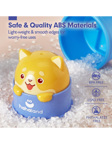 Juguete Apilable Hahaland para Bebés - Tazas Coloridas con Luz