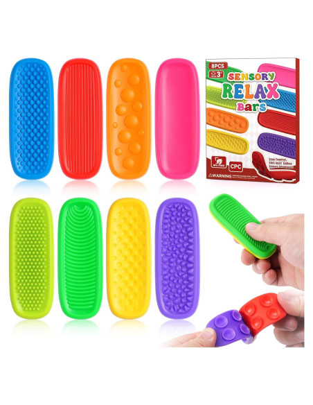 Tiras Sensoriales Antiestrés DODOLOL 8 PCS Alivio Ansiedad