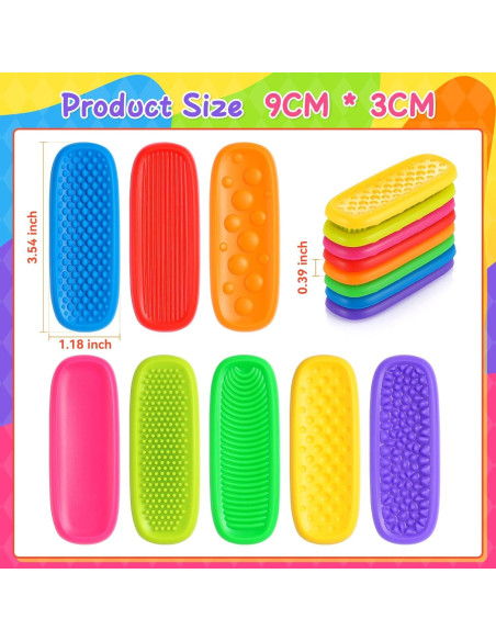 Tiras Sensoriales Antiestrés DODOLOL 8 PCS Alivio Ansiedad