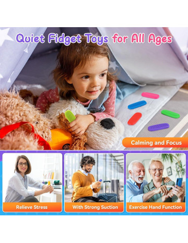 Tiras Sensoriales Antiestrés DODOLOL 8 PCS Alivio Ansiedad