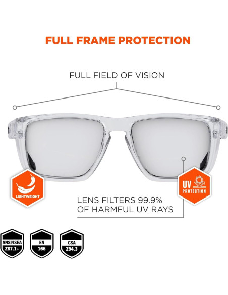 Gafas de Seguridad Ergodyne Skullerz SIXTEN Anti-Niebla UV