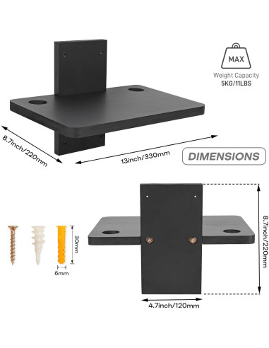 Estante de Madera Soporte para Proyector y Enrutador BEARUT