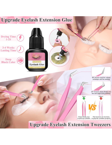 Kit de Extensiones de Pestañas Qinzave para Principiantes