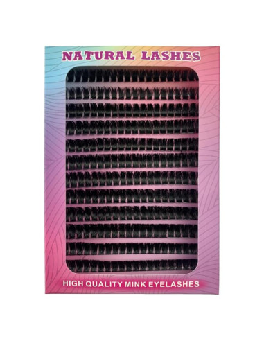 Kit de Extensión de Pestañas MozyVex - 240 Piezas D Curl 10-18mm