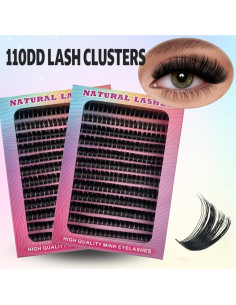 Kit de Extensión de Pestañas MozyVex - 240 Piezas D Curl 10-18mm 2