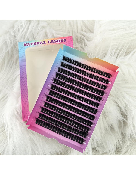 Kit de Extensión de Pestañas MozyVex - 240 Piezas D Curl 10-18mm