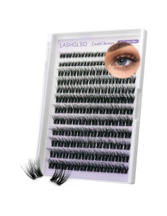 Extensiones de Pestañas 3D LASHGLSO - 120 Racimos Autoadhesivos