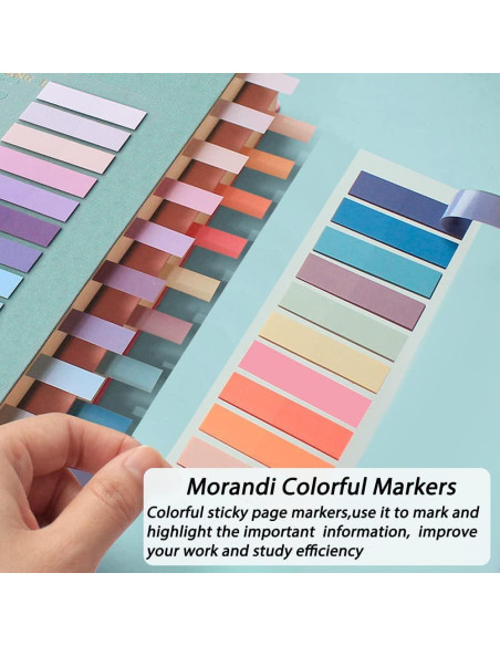 Etiquetas Índice Adhesivas Umbresen 1200 Pcs Morandi