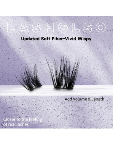 Extensiones de Pestañas 3D LASHGLSO - 120 Racimos Autoadhesivos