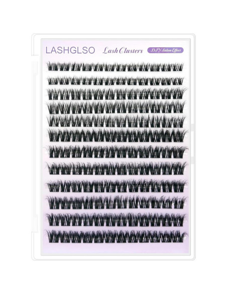 Extensiones de Pestañas 3D LASHGLSO - 120 Racimos Autoadhesivos
