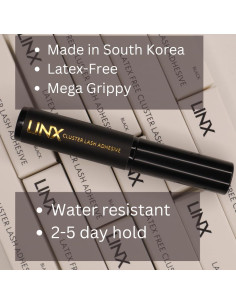 Pegamento para Pestañas Falsas LINX 5ml Sin Látex Negro 2