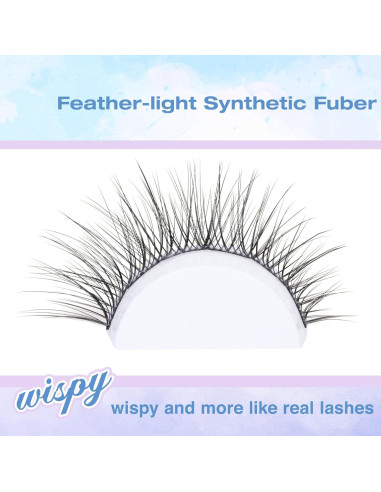Kit de Extensión de Pestañas Naturales Newcally Wispy DIY