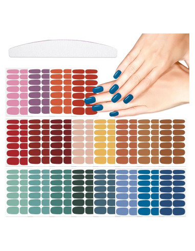 20 Hojas Calcomanías de Esmalte de Uñas YECIRALA - 280 Piezas