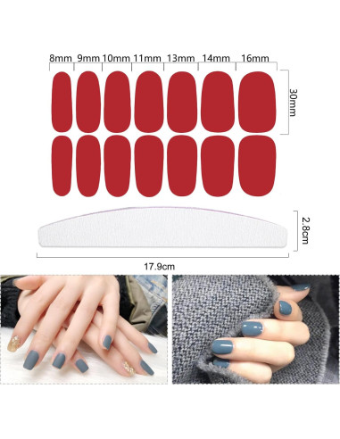 20 Hojas Calcomanías de Esmalte de Uñas YECIRALA - 280 Piezas