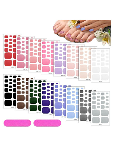 Calcomanías de Esmalte de Uñas de Pies Maitys 352 Piezas