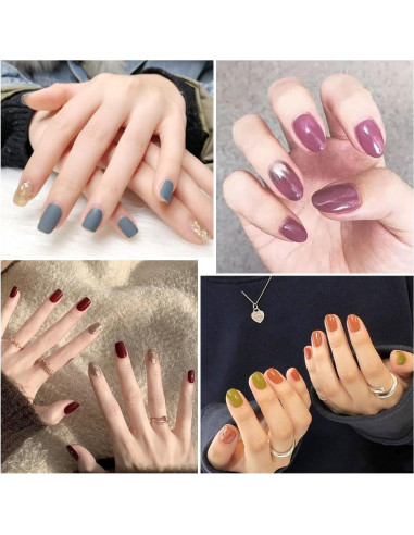 20 Hojas Calcomanías de Esmalte de Uñas YECIRALA - 280 Piezas