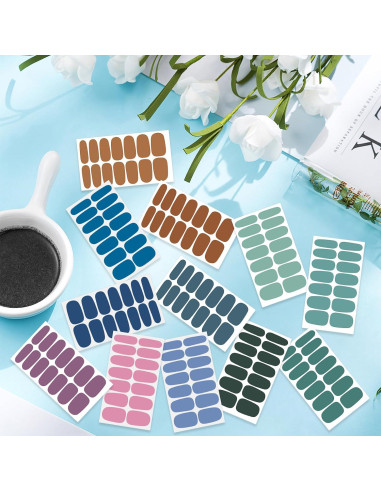 20 Hojas Calcomanías de Esmalte de Uñas YECIRALA - 280 Piezas