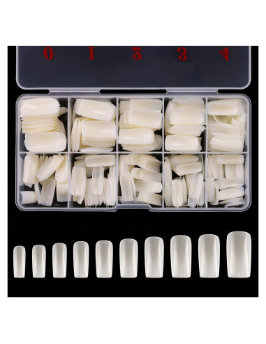 Consejos de Uñas Falsas Acrílicas RayanWay 500PCS Natural