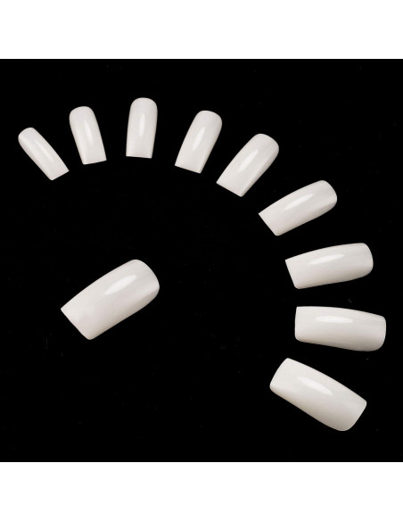 Consejos de Uñas Falsas Acrílicas RayanWay 500PCS Natural