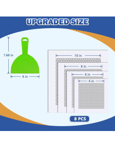 Kit de Reparación de Dry Wall BENBUWN 8 Piezas Autoadhesivas 2