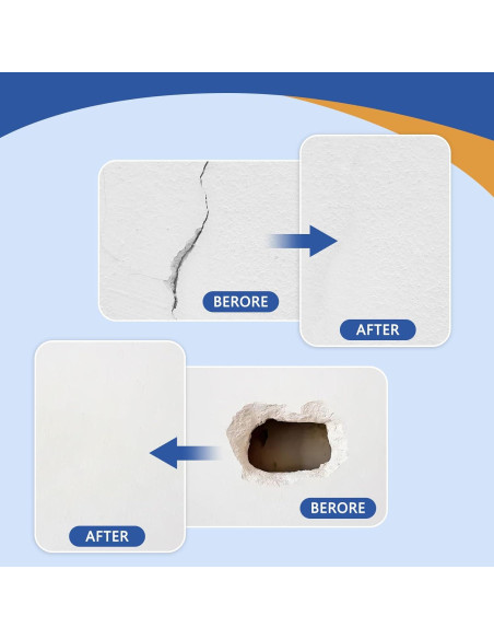 Kit de Reparación de Dry Wall BENBUWN 8 Piezas Autoadhesivas