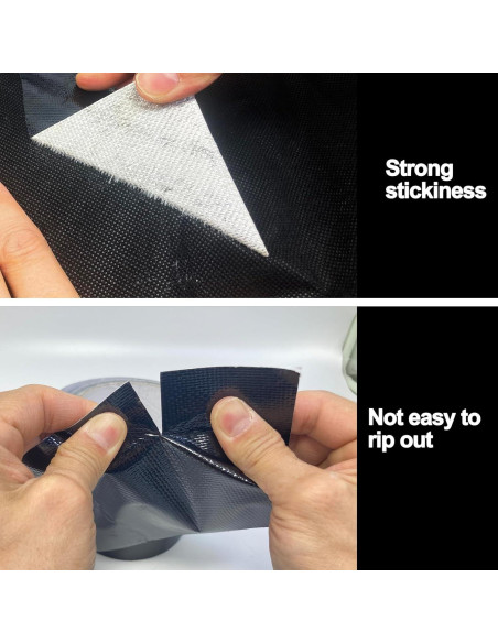 Cinta de Reparación Impermeable KAIHENG 12.7cm x 6.1m Negra