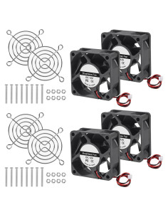 4 Ventiladores de Refrigeración UMLIFE 60x60x25mm 12V CC