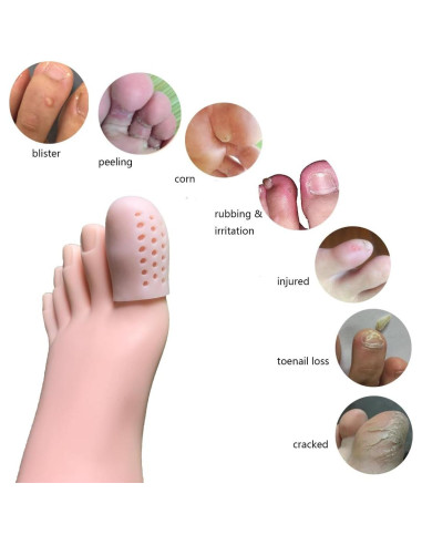 16 Protectores de Dedos Transpirables Conpru para Callos y Ampollas
