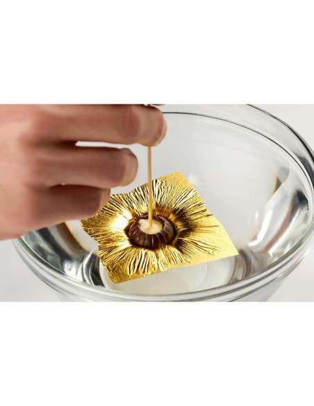 Hojas de Oro Comestibles FGLC 10 Unidades 5x5cm 24K