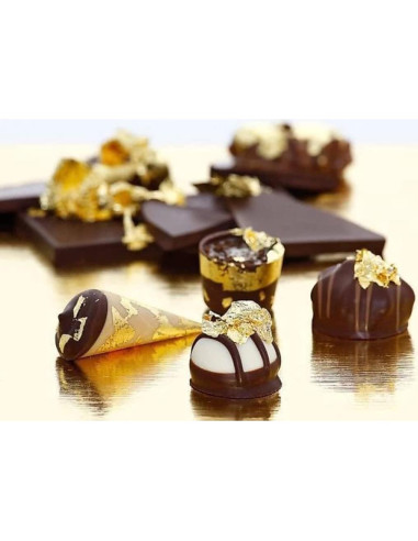 Hojas de Oro Comestibles FGLC 10 Unidades 5x5cm 24K