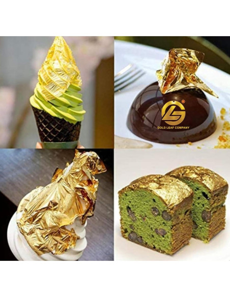 Hojas de Oro 24K STANDARD JAIPUR 5 Unidades 7.6x5.1 cm