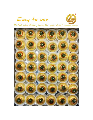 Hojas de Oro 24K STANDARD JAIPUR 5 Unidades 7.6x5.1 cm