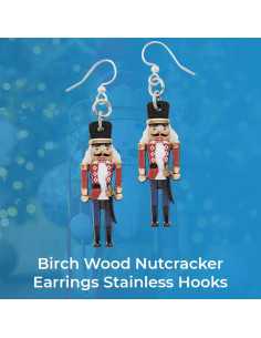 Pendientes de madera de abeto SAGEFINDS - Soldado de juguete 2