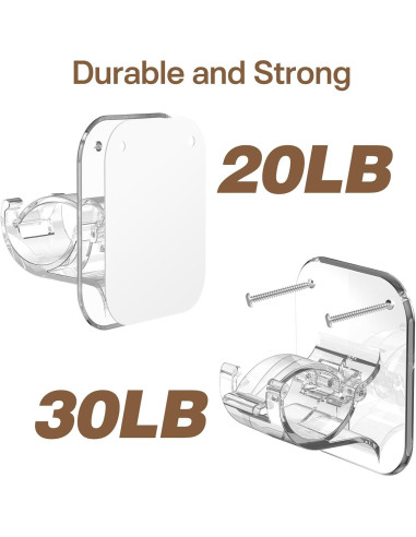 Soportes de Barra de Cortina Autoadhesivos JHCJHC 4 Piezas