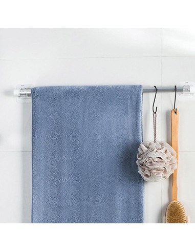 Soporte de Cortina Adhesivo Faddare 8 Pcs Transparente