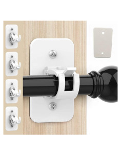 Soporte de Varilla de Cortina HONEYSEW Autoadhesivo 2 Piezas