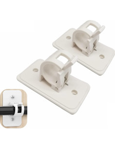 Soporte de Varilla de Cortina HONEYSEW Autoadhesivo 2 Piezas 2