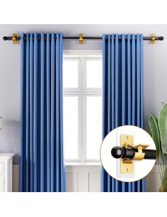 Soportes autoadhesivos para varillas de cortina MUAKIOY - Paquete de 10 2